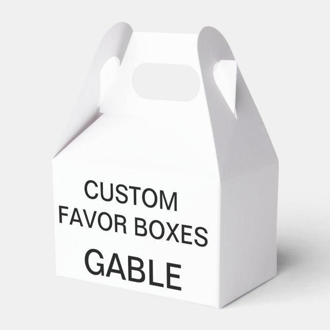 Custom Personalized Gable Favour Boxes Blank (Front Side)