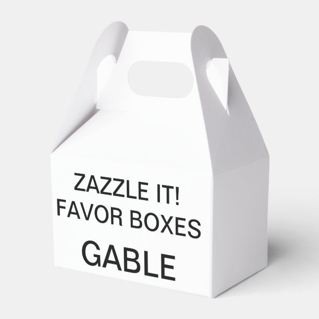 Custom Personalized Gable Favour Boxes Blank (Front Side)