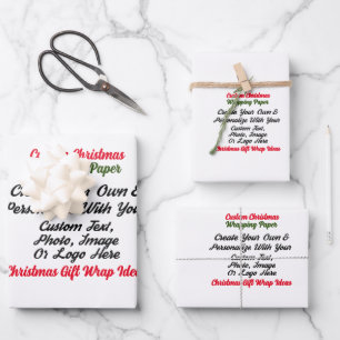 Custom Personalized Gift Wrap, Custom Birthday Wrapping Paper Sheet