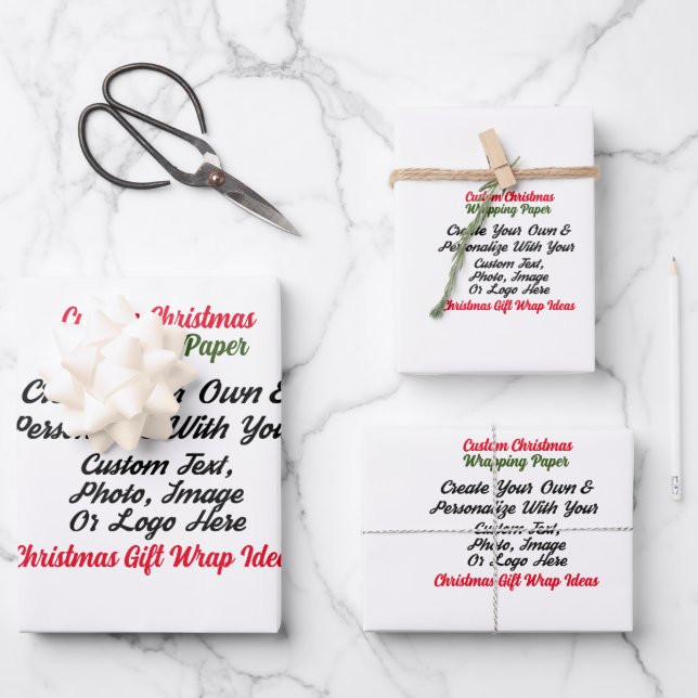 Custom Personalized Gift Wrap, Custom Birthday Wrapping Paper Sheet (Front)