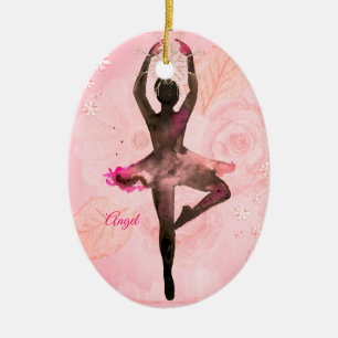 Custom Personalized Girls Ballerina Dance Ornament