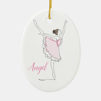Custom Personalized Girls Ballerina Dance Ornament