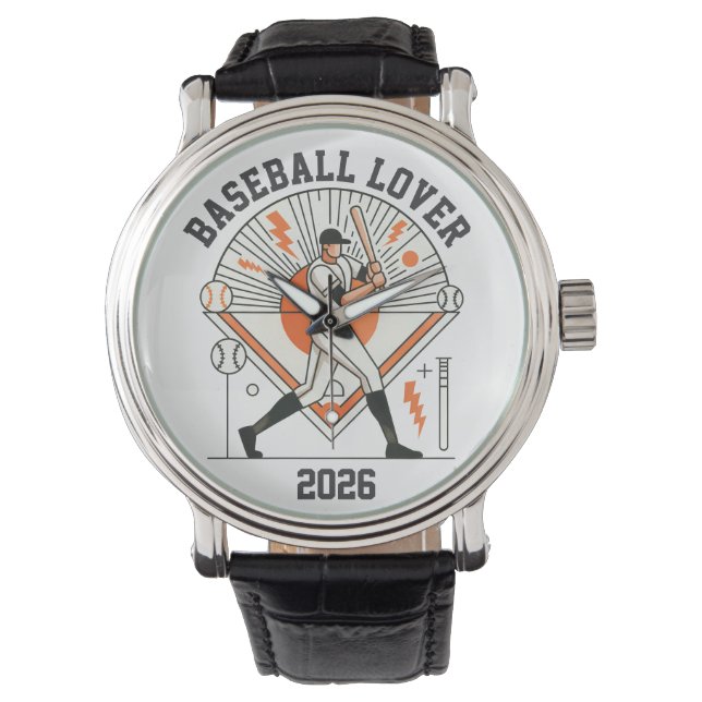 Custom Personalized Global Baseball 2026 Watch (Front)