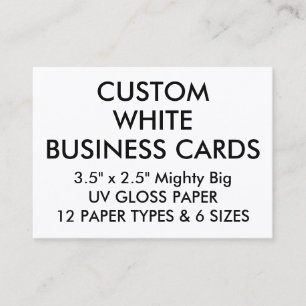 Custom Personalized GLOSS 3.5"x2.5" Business Cards