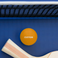 Custom Personalized GLOW DARK YELLOW Table Tennis