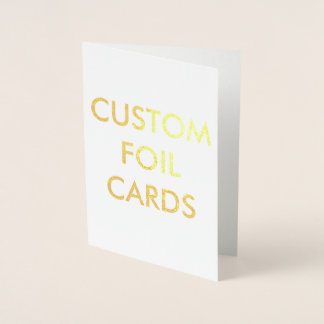 Custom Personalized Gold Foil Greeting Card