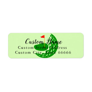 Custom Personalized Golf Theme Return Address