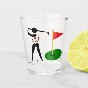 Custom Personalized Golf Themed Shot Glass