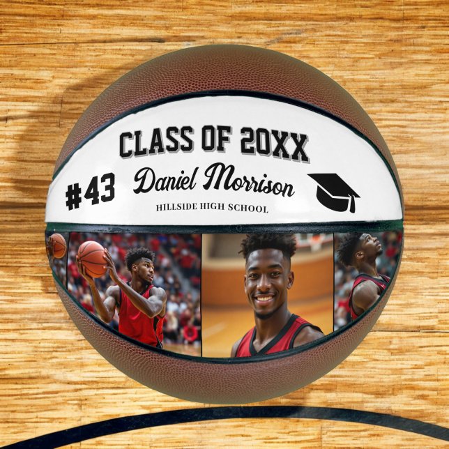 Custom Personalized Graduation Senior Photo  Basketball (Creator Uploaded)
