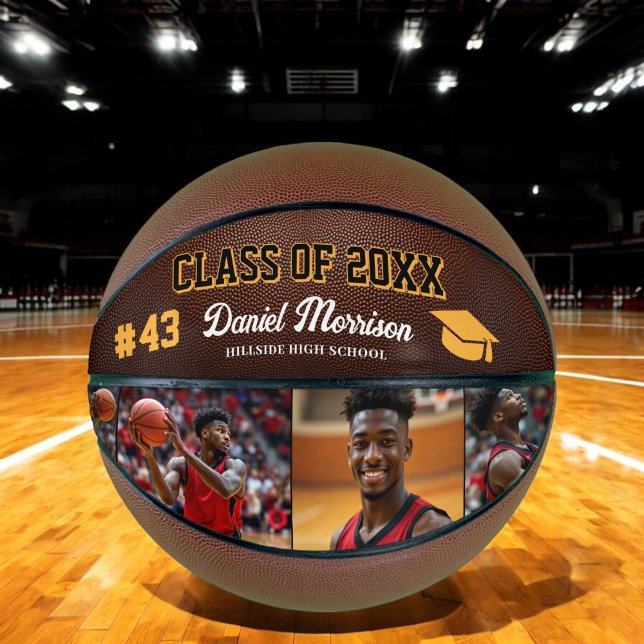 Custom Personalized Graduation Senior Photo  Basketball (Creator Uploaded)