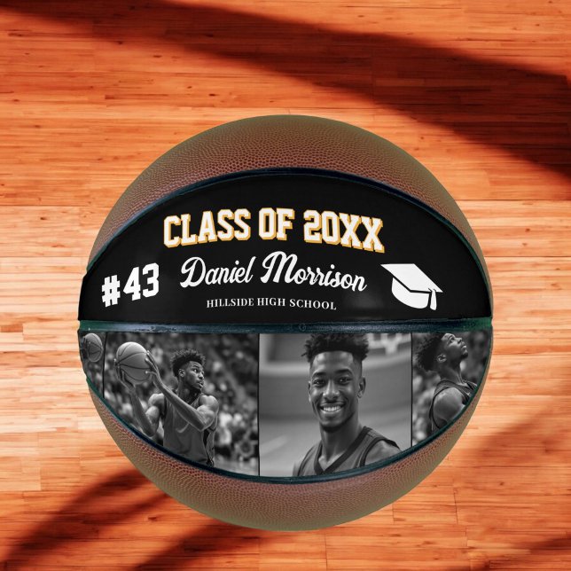 Custom Personalized Graduation Senior Photo  Basketball (Creator Uploaded)