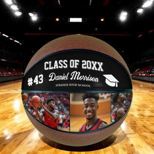 Custom Personalized Graduation Senior Photo  Basketball