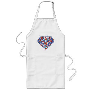 Custom Personalized Grandmother Script  Long Apron
