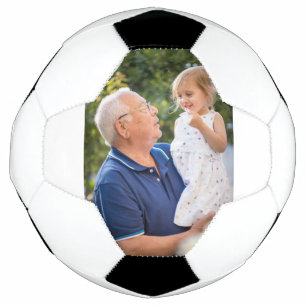 Custom Personalized Grandpa Photo Soccer Ball