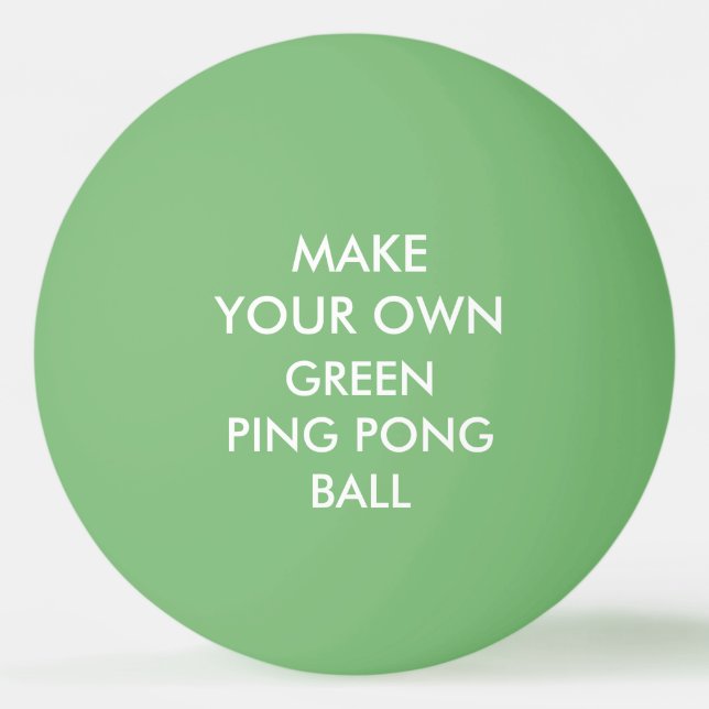 Custom Personalized GREEN Ping Pong Ball (Front)