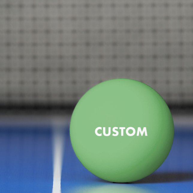 Custom Personalized GREEN Table Tennis Ping Pong Ball (Net)