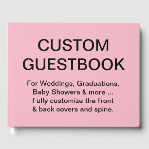 Custom Personalized Guestbook Blank Template