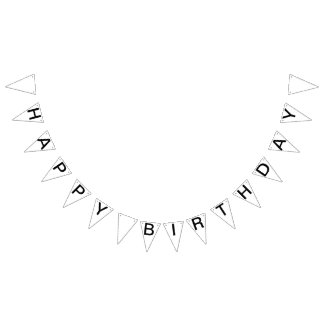 Custom Personalized Happy Birthday Flag Bunting