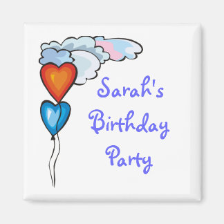 Custom Personalized Heart Balloon Magnets