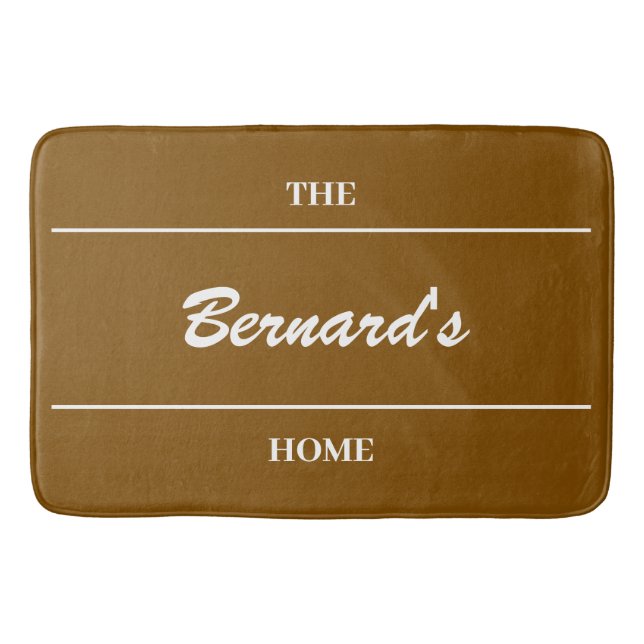Custom Personalized Home Accessories Bath Mat (Front)