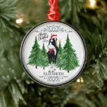 Custom Personalized Horse Watercolor Christmas Metal Ornament<br><div class="desc">Custom Personalized Horse Watercolor Christmas Metal Ornament featuring a beautiful watercolor horse standing in a peaceful pine forest with “Merry Christmas” written in elegant script. Easily personalize the ornament with a name and year to create a one-of-a-kind holiday keepsake that captures the warmth and magic of the Christmas season. Perfect...</div>