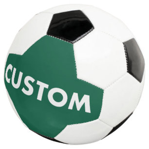 Custom Personalized HUNTER GREEN Football Soccer Ball