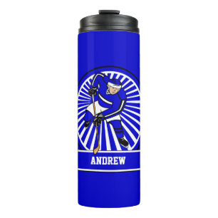 Custom Personalized Ice Hockey Player B Thermal Tumbler