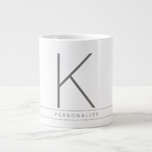 Custom Personalized Initial Big Huge Giant Large Coffee Mug