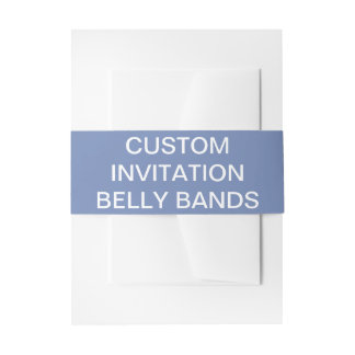 Custom Personalized Invitation Belly Bands Blank Band