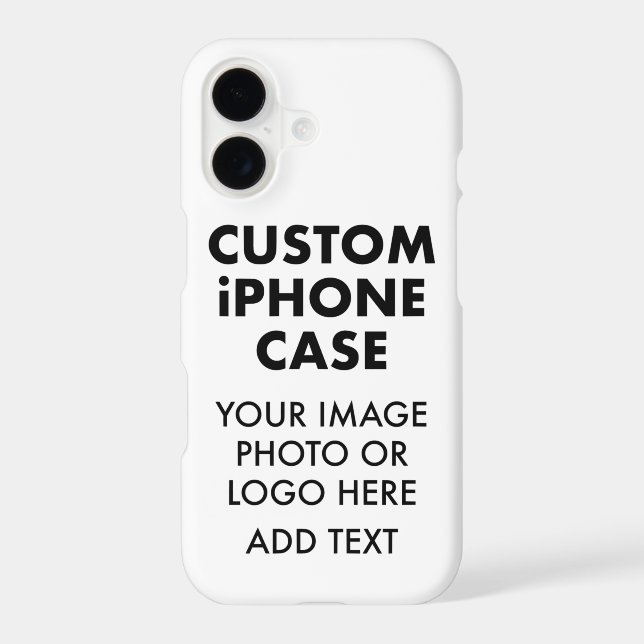 Custom Personalized iPHONE 14 PLUS BUDGET CASE (Back)