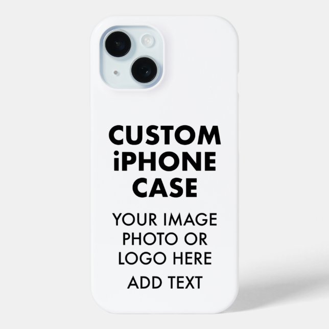 Custom Personalized iPHONE 15 BARELY THERE CASE (Back)