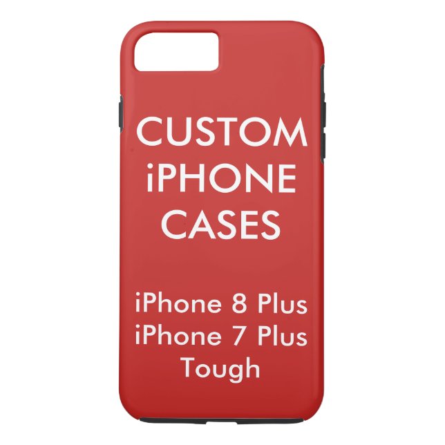 Custom Personalized iPhone 8 Plus Tough Shell Case (Back)