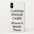 Custom Personalized iPhone X Barely There Case
