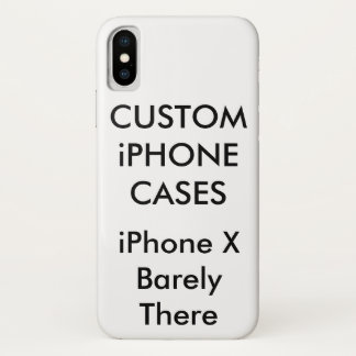 Custom Personalized iPhone X Barely There Case