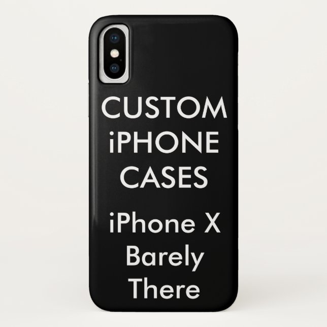Custom Personalized iPhone X Barely There Case (Back)