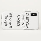 Custom Personalized iPhone X Tough Hard Shell Case