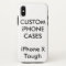 Custom Personalized iPhone X Tough Hard Shell Case