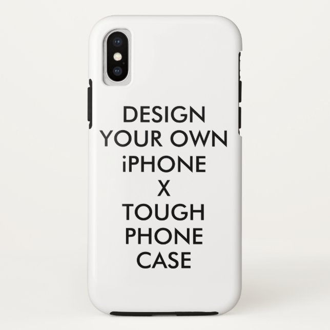 Custom Personalized iPhone X Tough Phone Case (Back)