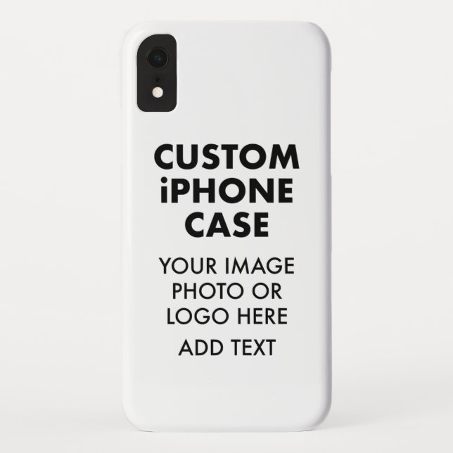 Custom Personalized iPHONE XR BARELY THERE CASE (Back)