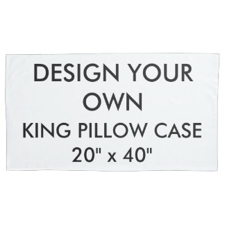 Custom Personalized King Size Pillow Case 20"x40"