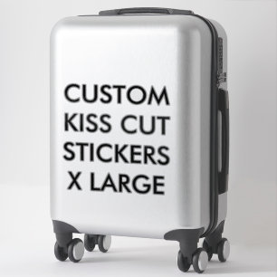Custom Personalized KISS CUT STICKERS 14"x14" XL