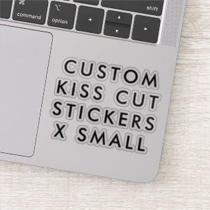 Custom Personalized KISS CUT STICKERS 3x3" X SMALL