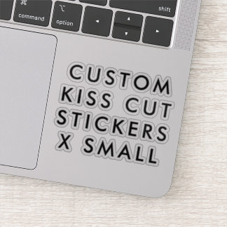 Custom Personalized KISS CUT STICKERS 3x3" X SMALL