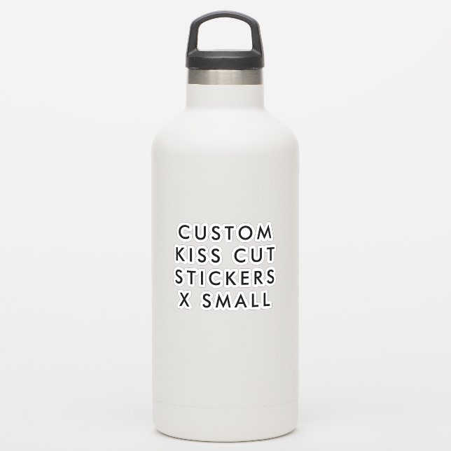 Custom Personalized KISS CUT STICKERS 3x3" X SMALL (Waterbottle)