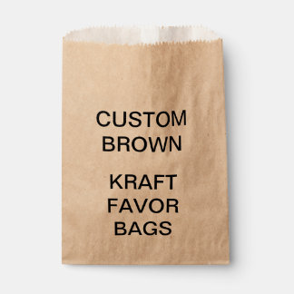 Custom Personalized Kraft Paper Favour Bags