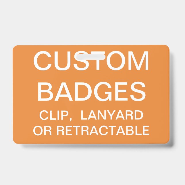 Custom Personalized LANYARD BADGE Template (Front)