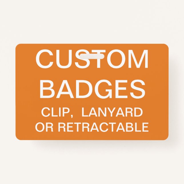 Custom Personalized LANYARD BADGE Template (Front)