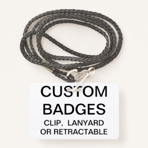 Custom Personalized LANYARD BADGE Template