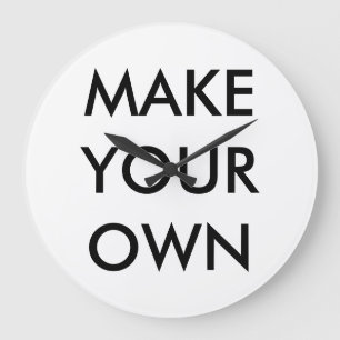 Custom Personalized Large 10.75" Round Wall Clock