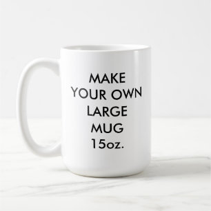 Custom Personalized Large 15oz Classic White Mug